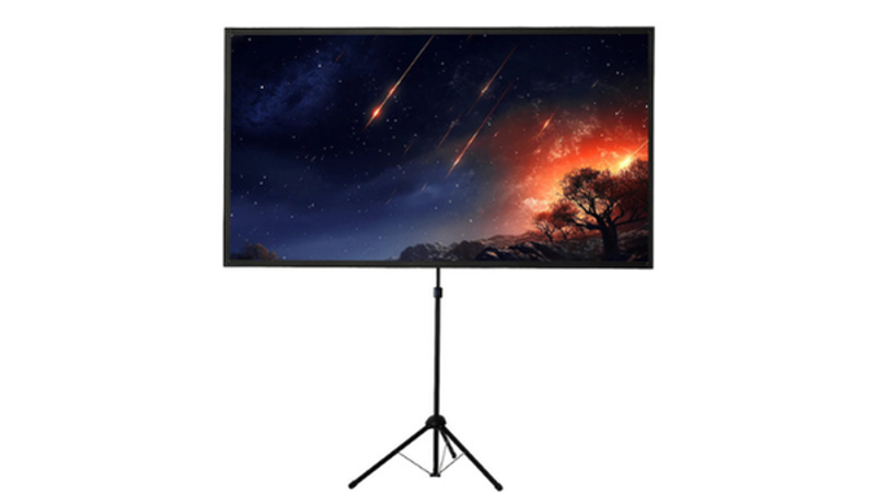 Leinwand mieten ✓ 120" (265x150) ✓ Höhenverstellbar ✓ Einfacher Aufbau ✓ Inkl. Tasche