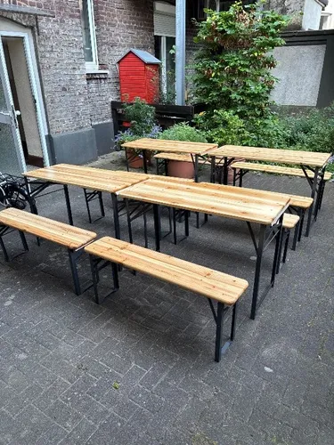 6 Bierzeltgarnituren zur Miete für Partys Biertisch