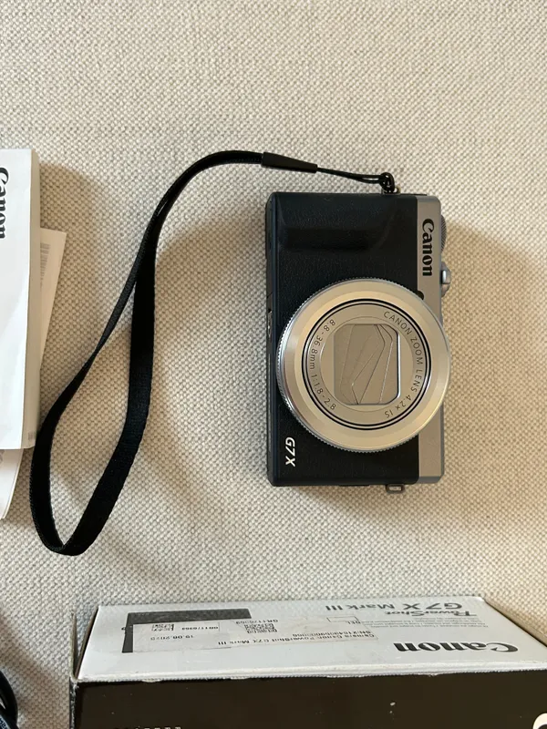 Canon PowerShot G7X G7 X Mark III 3 Kamera tiktok vlog silber