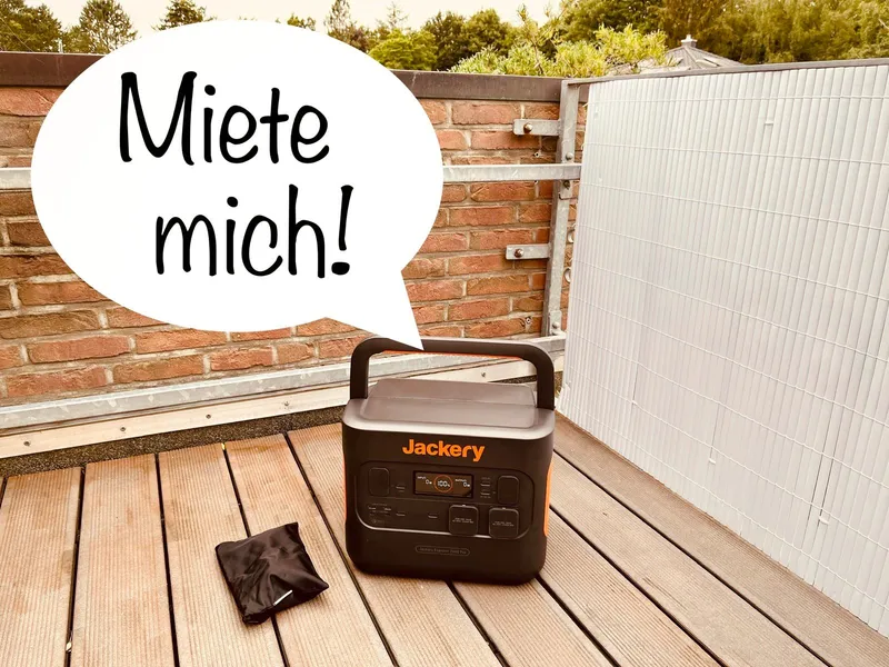⚡️ Jackery 2000 Pro Powerstation mieten Solargenerator leihen ⚡️