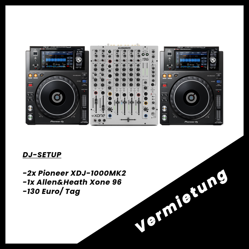 DJ-Setup (XDJ-1000MK2/ Xone 96 Set)