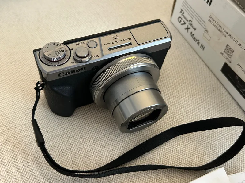 Canon PowerShot G7X G7 X Mark III 3 Kamera tiktok vlog silber