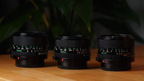 Canon FD Set - 24mm f/2.8, 35mm f/2.8, 50mm f/1.4