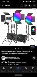 neewer---foto-video-licht-rgb-led-strahler preview image