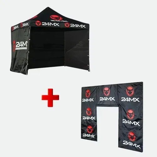 2x Pavillion Stabil mit Seitenwänden