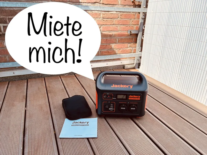 ⚡️ Jackery Powerstation 1000Wh mieten | Solargenerator leihen ⚡️