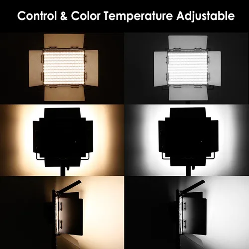 2x NEEWER 660 LED Videolicht Panel 2 Set mit Stativ Bi Farbe CRI96+ LED Videoleuchte