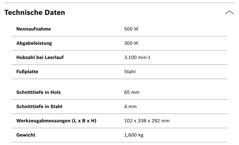 Stichsäge Bosch PST 650