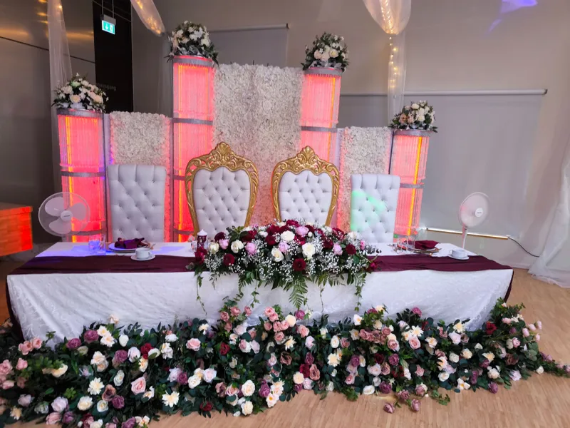 Hintergrund / Backdrop für Hochzeitstisch