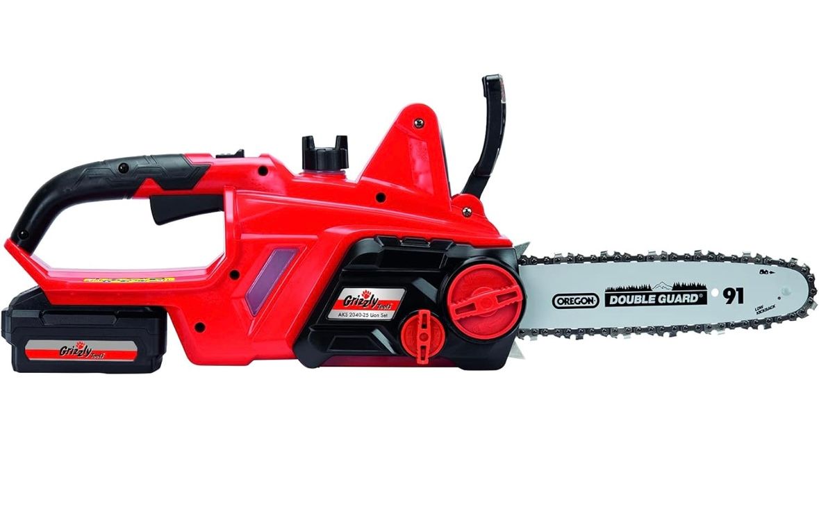 Grizzly Tools Akku Kettensäge AKS 2040-25 Lion Set incl. 20V 4 Ah Akku und Ladegerät (25 cm Schnittlänge)