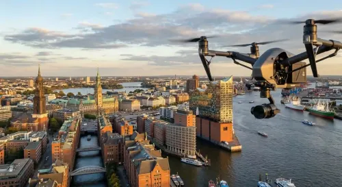 Preview image for the Drohne mieten in der Hafen City campaign