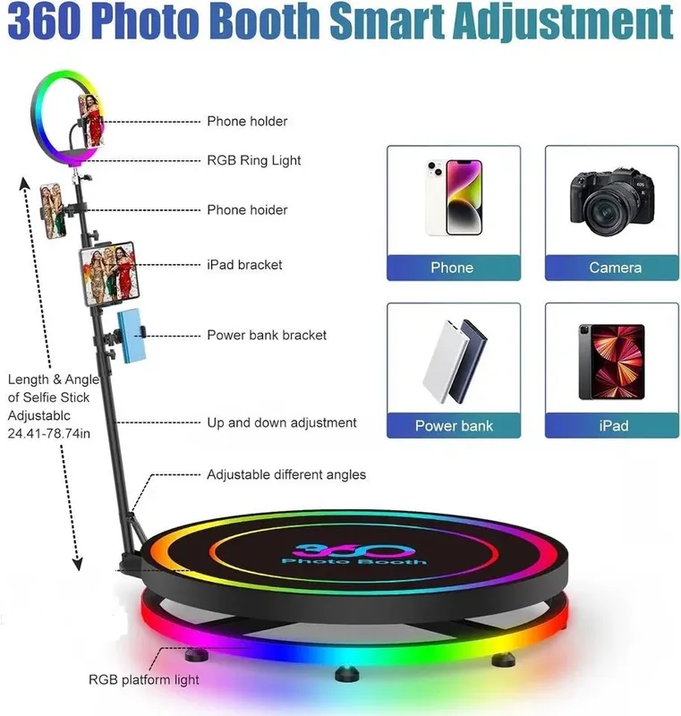 360 Grad Fotobooth leihen mieten Hochzeit, Firmenfeier Fotobox