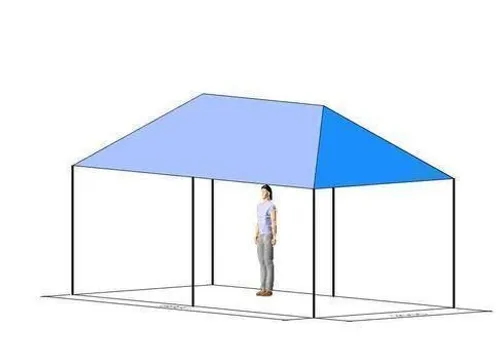 Pavillon 6x3 m inkl. 3 Biergarnituren