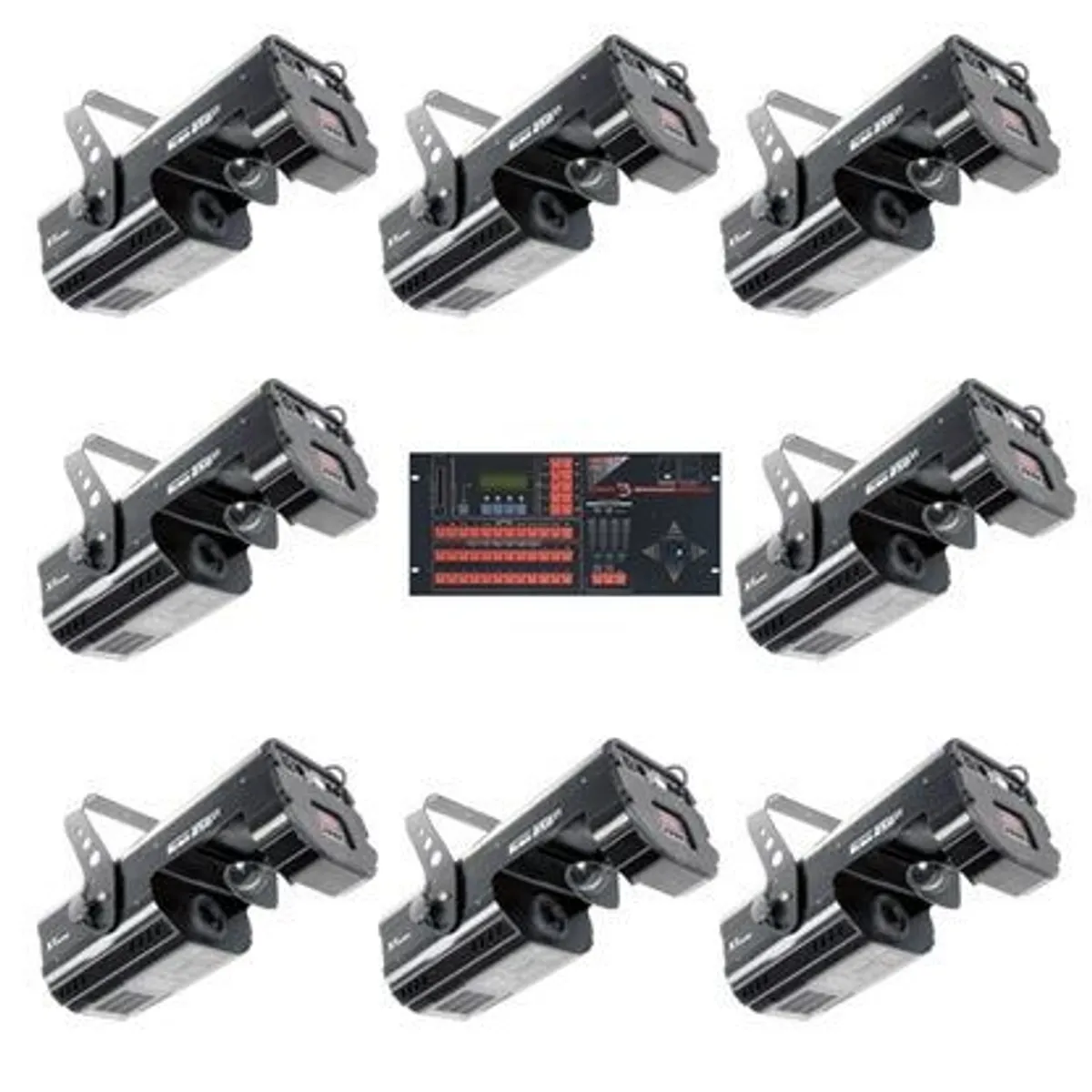 Lichtset 8x Robe Scan + Controller