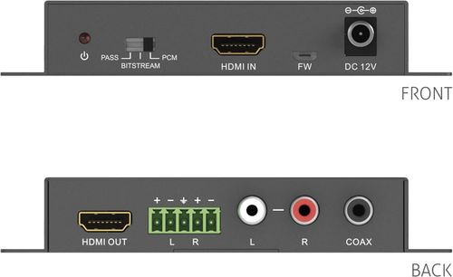 PureTools - HDMI Audio De-Embedder/Audio Extractor - PT-CHDADE