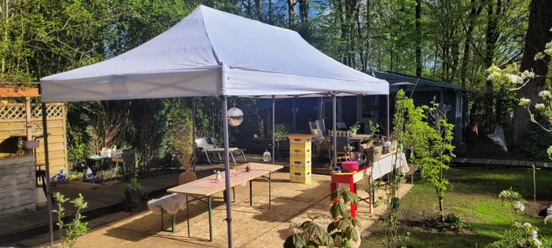 3x6m Faltzelt + Seiten Faltpavillon Partyzelt Bierzelt