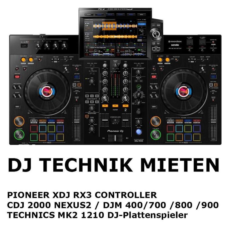 Pioneer DJ Equipment / XDJ RX3 / CDJ 2000 Nexus / DJM 800 Nexus Mieten Verleih Berlin