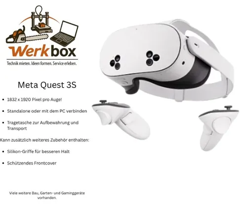 3er Pack Meta Quest 3S für Events, Geburtstage und sonstige Feiern