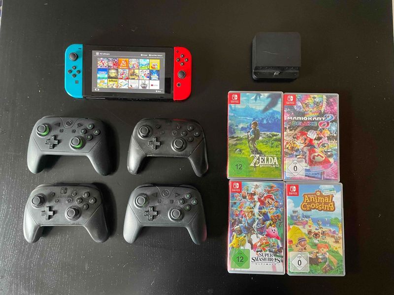 Nintendo Switch inclusive 24 Spiele und Zubehör 