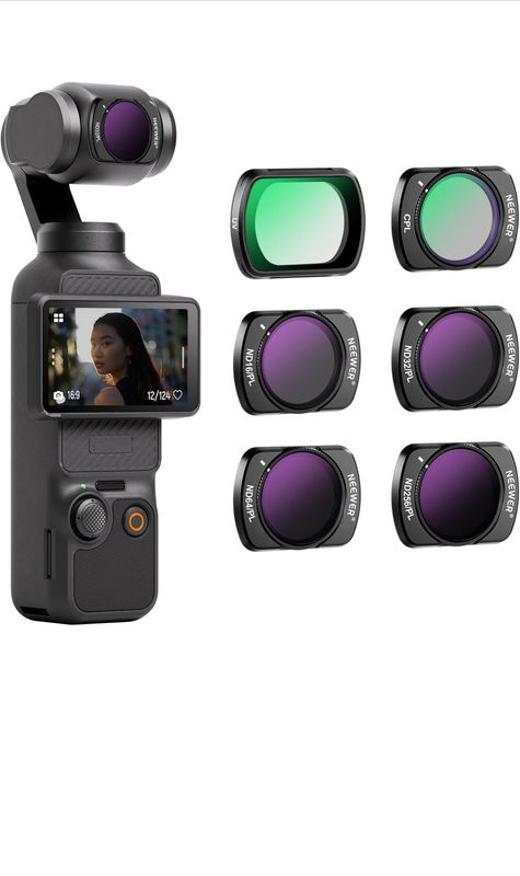 DJI Osmo Pocket 3 + Filtri ND/PL (6-Pack) – Vlog 4K, Video & More