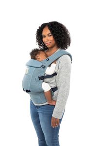 ergobaby-babytrage-fuer-neugeborene-ab-geburt-3-positionen-softflex-mesh-ergonomische-babybauchtrage-rueckentrage-baby-tragetasche-slate-blue preview image