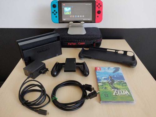 Nintendo Switch + Zubehör + Zelda