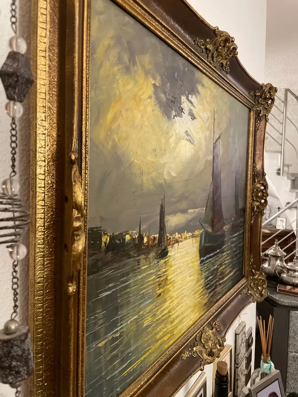 Gemälde | Schiffe im Hafen