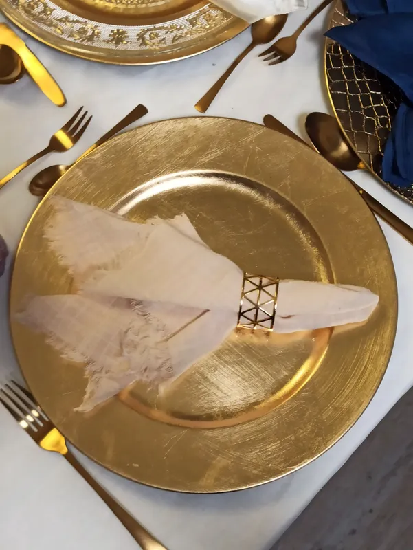 Stoff Serviette Creme