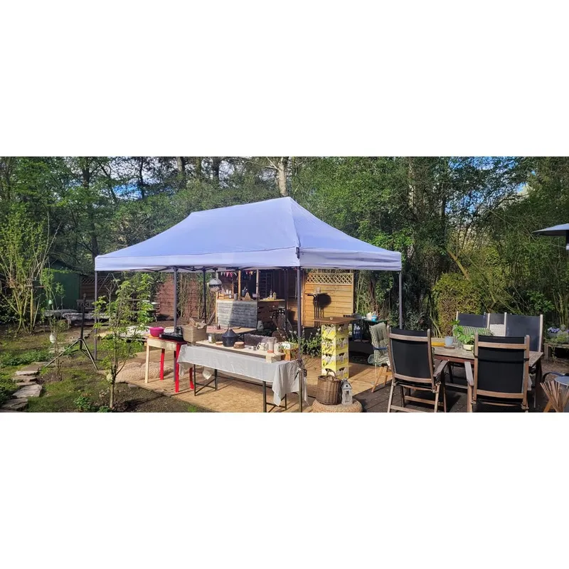 3x6m Faltzelt + Seiten Faltpavillon Partyzelt Bierzelt