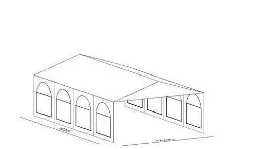 Partyzelt 5x8 m
