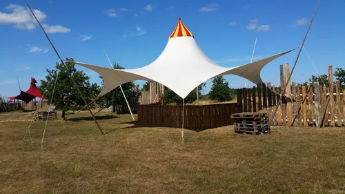 1 Mast Spannzelt 