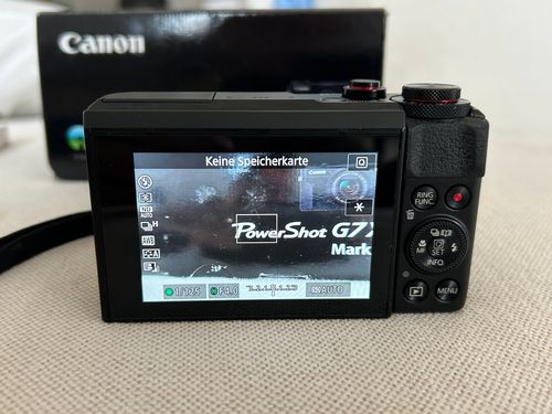 Canon PowerShot G7 X G7X Mark II Digitalkamera Kamera schwarz
