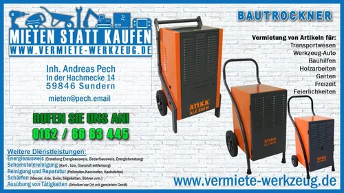 Bautrockner XL od. M bzw. Luftentfeuchter Atika