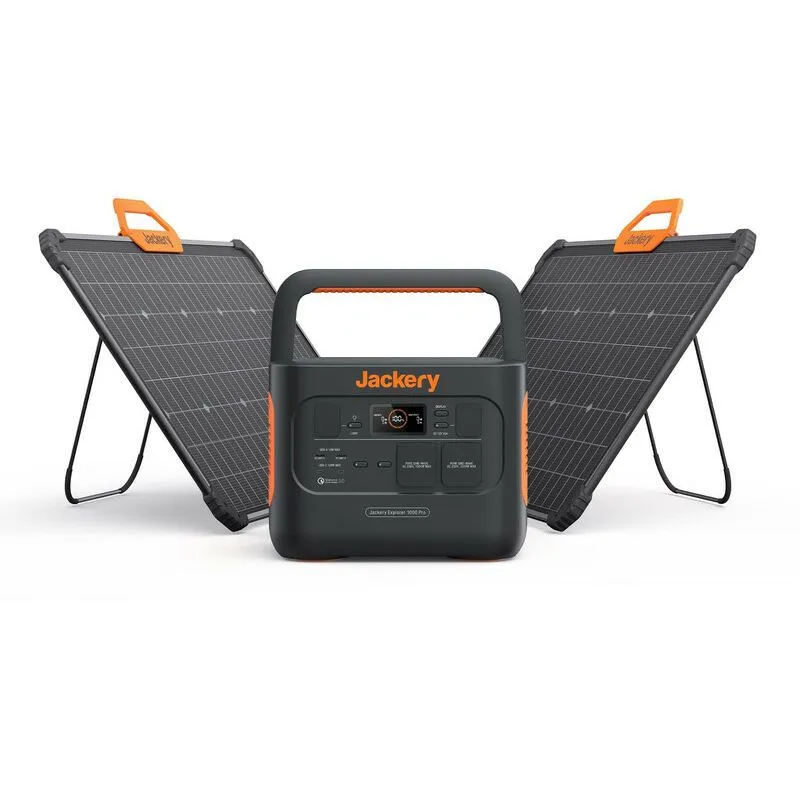 Jackery Explorer 1000 Pro mit 2 SolarSaga 80W Panels