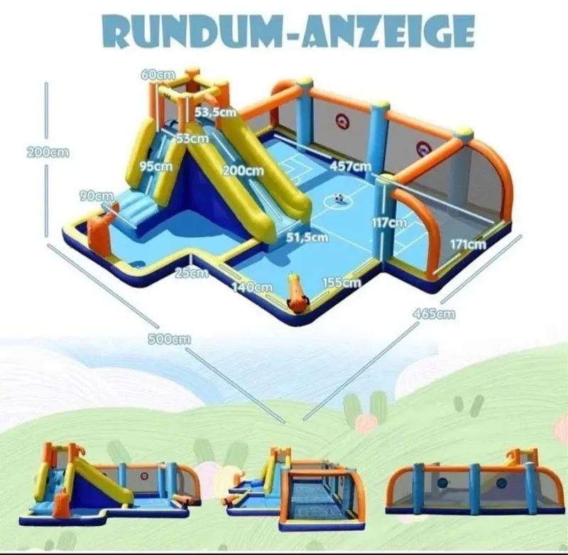 Wasserpark, Fussball, Hüpfburg