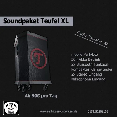 [VERMIETUNG] Teufel Rockster XL große Partybox