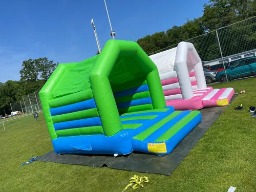 Hüpfburg 4x3M Grün Blau