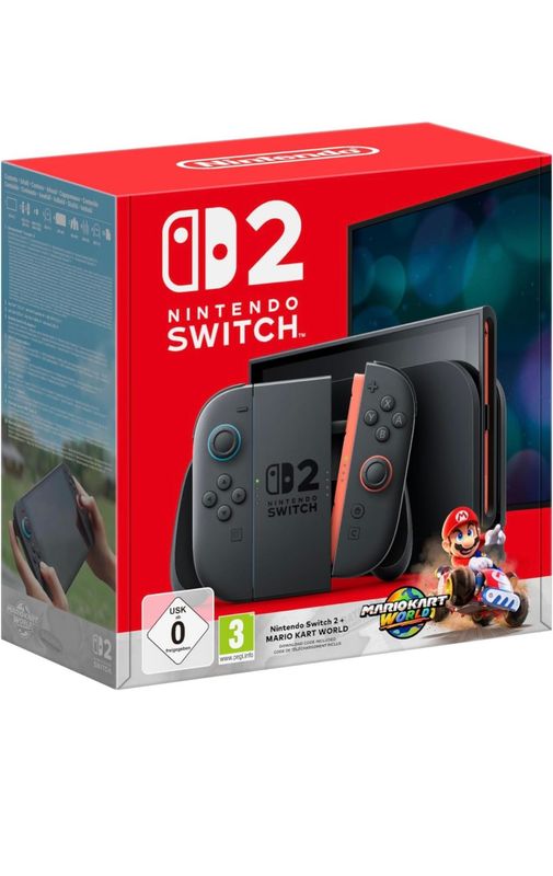 Nintendo Switch 2 Konsole mit Mario Kart World