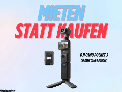 DJI Osmo Pocket 3 | nur 95€/Monat| Kreativ Combo Bundle | Gimbal