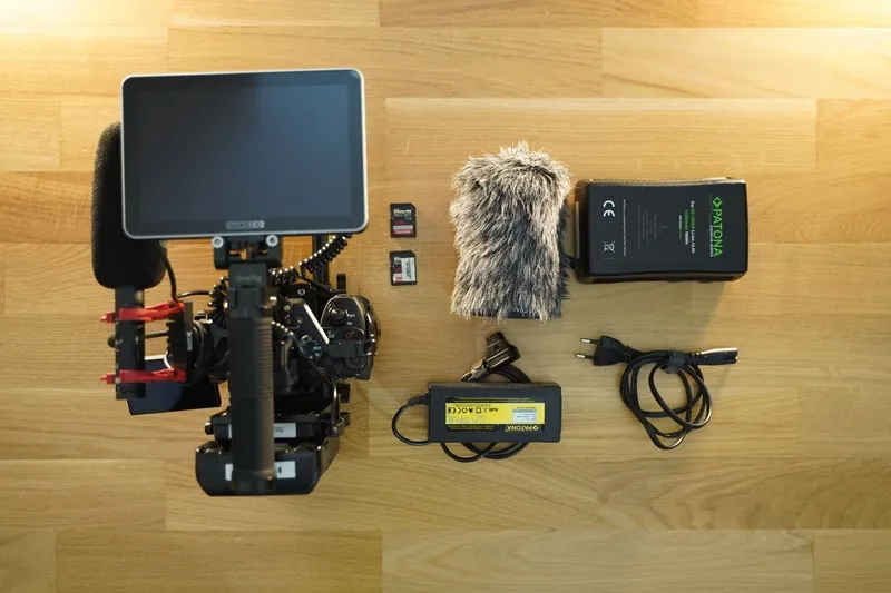 Sony Alpha a7 IV V-Mount Rig + SmallHD Focus 7" + Rode Videomic NTG