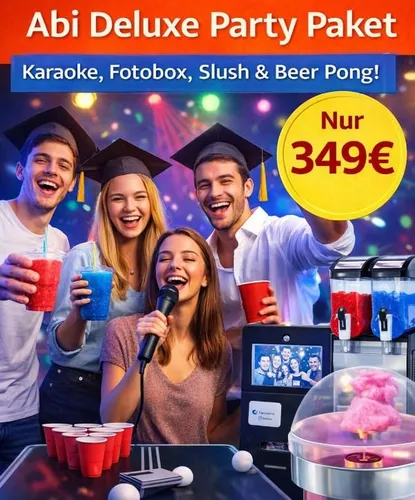 Abitur Abschlussfeier Set: Fotobox, Slushi, Karaoke, Beer Pong