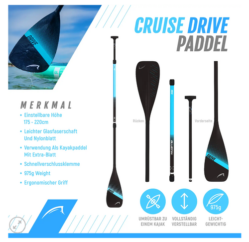 Bluefin Cruise SUP Paket inkl. Kayak Kit und elektrischer Pump