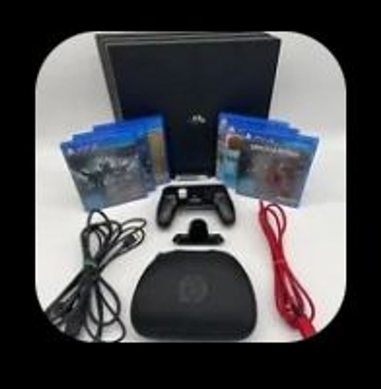 PlayStation 4 Pro mit 2 Controller spiele mit Samsung 24 Zoll Monitor inklusive Kabel