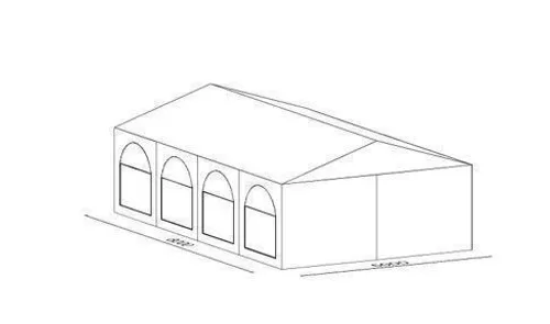 Partyzelt 5x8 m