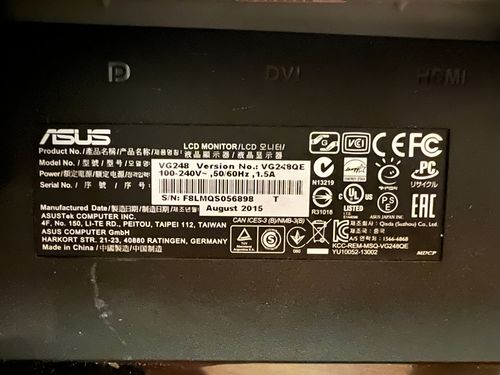 ASUS VG248QE 24 Zoll Gaming Bildschirm