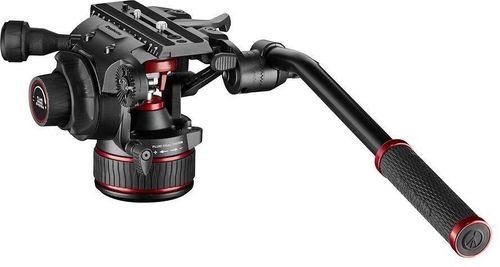 Manfrotto Nitrotech 608 Aluminium Video-Stativ mit Bodenspinne