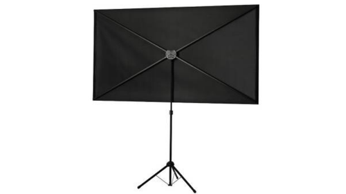 Leinwand mieten ✓ 120" (265x150) ✓ Höhenverstellbar ✓ Einfacher Aufbau ✓ Inkl. Tasche