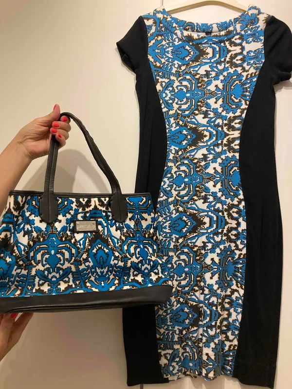 MarcCain Outfit: Handtasche und Kleid