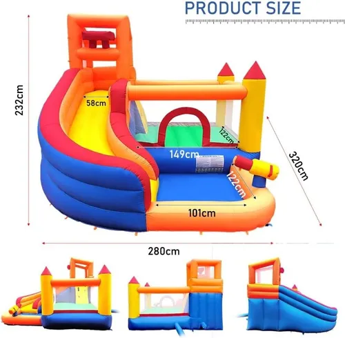 HÜPFBURG mit Wasserpark mieten – der Mega-Spaß für Kids!