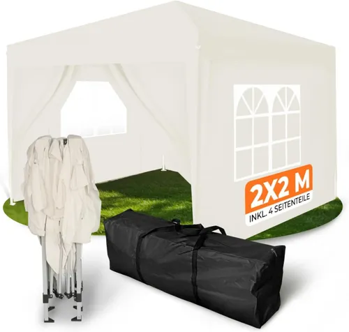 Pavillon 2x2m faltbar mit abnehmbaren Seitenteilen
